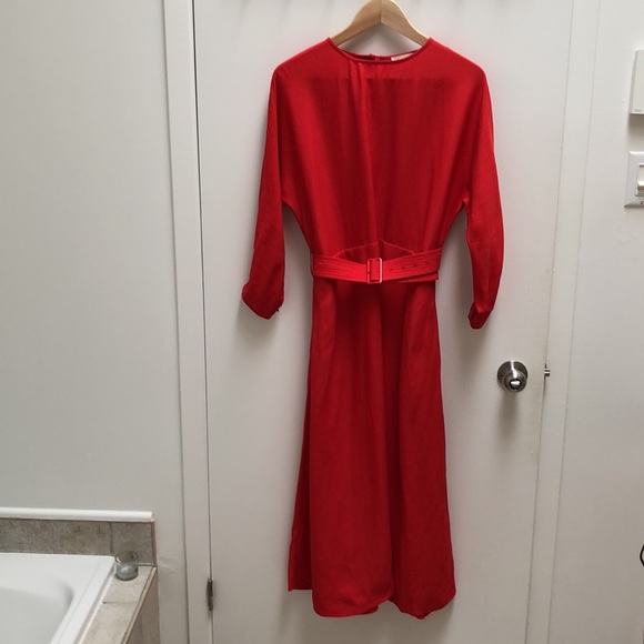 Aritzia/Wilfred Viscose/linen dress - red - S - Picture 5 of 13